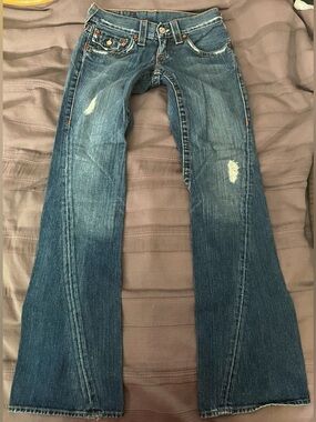 TRUE RELIGION Brand Jeans “Big Rig” style size 26 Blue Denim 100% Cotton NEW